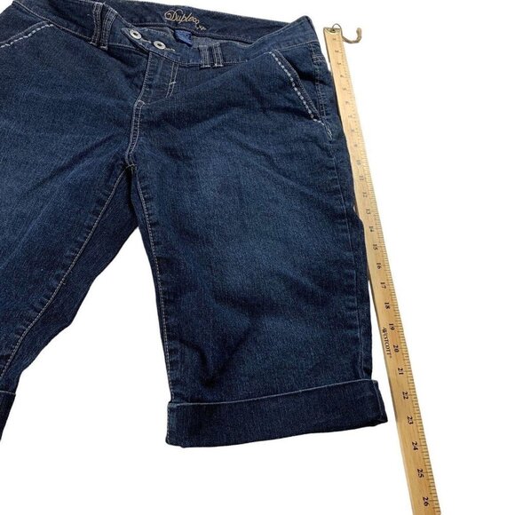 Duplex by Tyte Women's Denim Blue Jean Bermuda Shorts Size 12P​​​​ - Picture 7 of 9